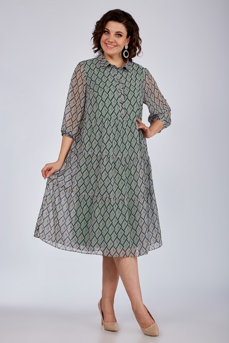 Платье ALGRANDA (Novella Sharm) A3967 -2 мультиколор размер 56-66 #1