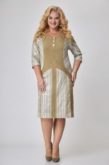 Платье ALGRANDA (Novella Sharm) A3912 светло-коричневый #1