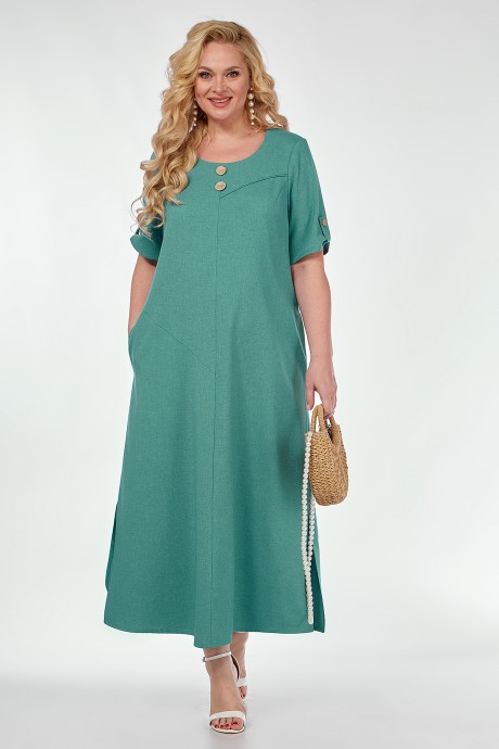 Платье ALGRANDA (Novella Sharm) A3984 -4 бирюзовый размер 54-74 #1