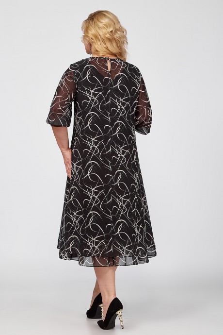 Платье ALGRANDA (Novella Sharm) A3986 черный размер 58-68 #4