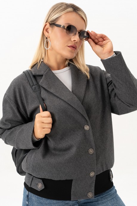 Жакет (пиджак) ALGRANDA (Novella Sharm) A4097 серый размер 58-64 #2