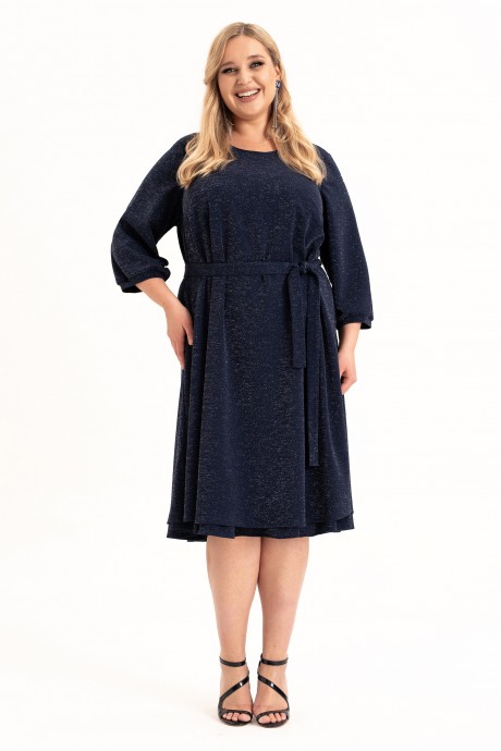 Вечернее платье ALGRANDA (Novella Sharm) А4109 -с темно-синий размер 60-74 #1