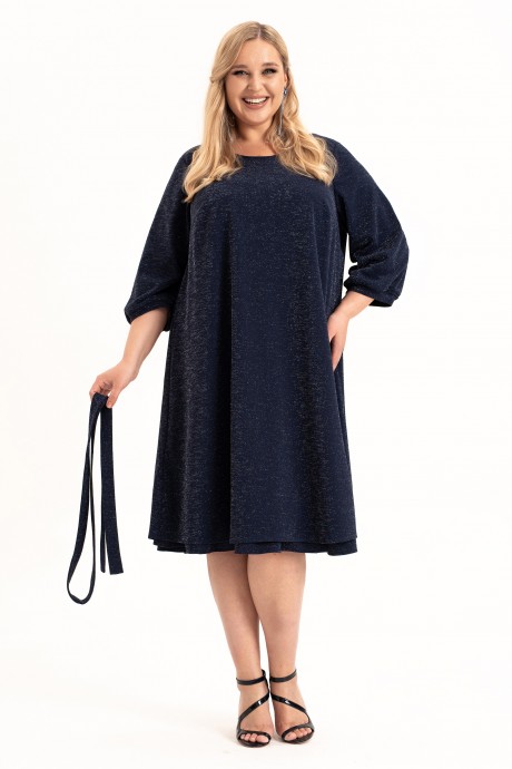 Вечернее платье ALGRANDA (Novella Sharm) А4109 -с темно-синий размер 60-74 #3