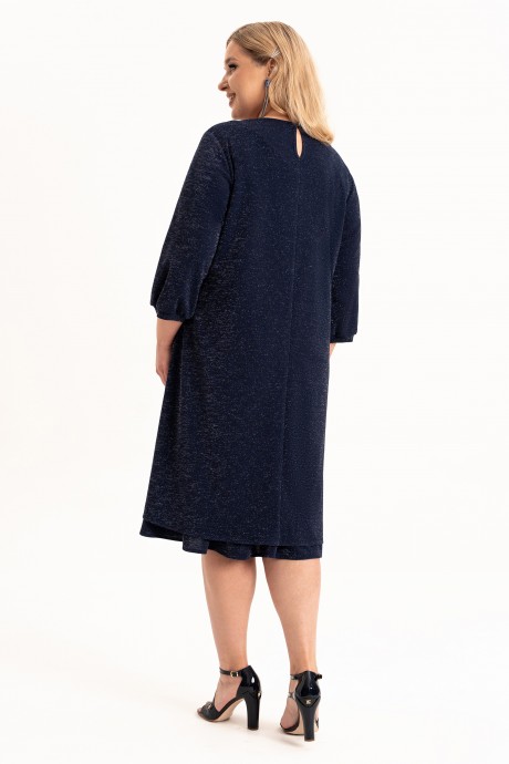 Вечернее платье ALGRANDA (Novella Sharm) А4109 -с темно-синий размер 60-74 #5