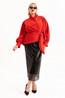 Костюм/комплект ALGRANDA (Novella Sharm) A4112 двойка красный, черный #1