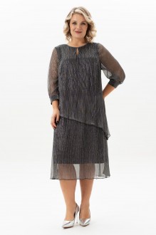 Вечернее платье ALGRANDA (Novella Sharm) A4110 -6 черный, серебро