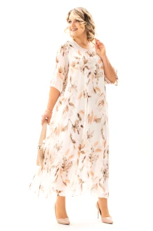 Платье ALGRANDA (Novella Sharm) A4144 молочный, бежевый