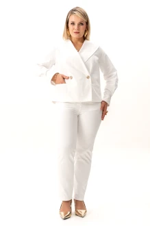Брючный костюм ALGRANDA (Novella Sharm) A4151 двойка белый