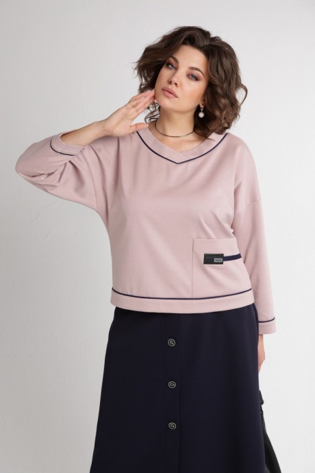 Костюм/комплект Aira Style 24110 двойка пудра, синий размер 50-54 #6