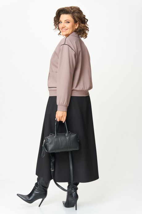 Костюм/комплект Aira Style 24130 двойка тауп+черный размер 48-56 #6