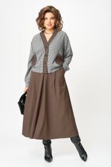 Костюм/комплект Aira Style 24131 -1 двойка шоколадный #1