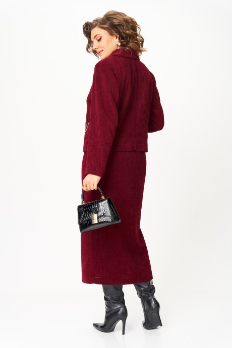 Костюм/комплект Aira Style 24115А двойка винный размер 50-58 #8
