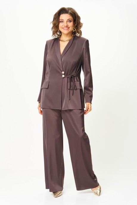 Костюм/комплект Aira Style 24243 двойка шоколад размер 50-60 #2