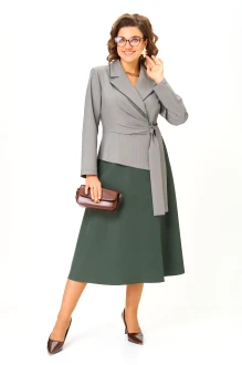 Платье Aira Style 24431 серо-зеленый