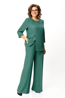 Брючный костюм Орхидея Люкс 1611 -1 зеленый