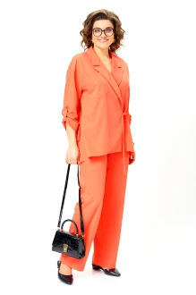 Брючный костюм Орхидея Люкс 1667 коралл