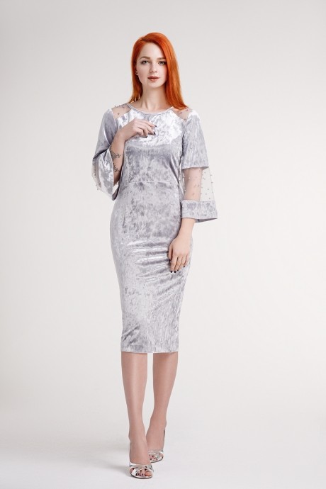 Вечернее платье Prestige 3260 серый размер 42-46 #1