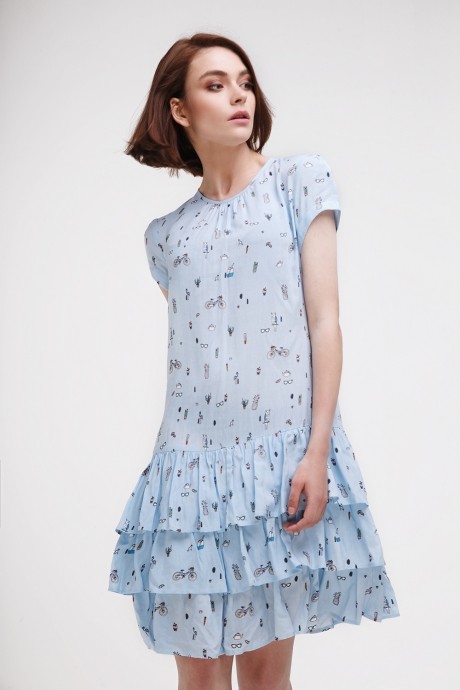 Платье Prestige 3464 голубой размер 44-48 #1