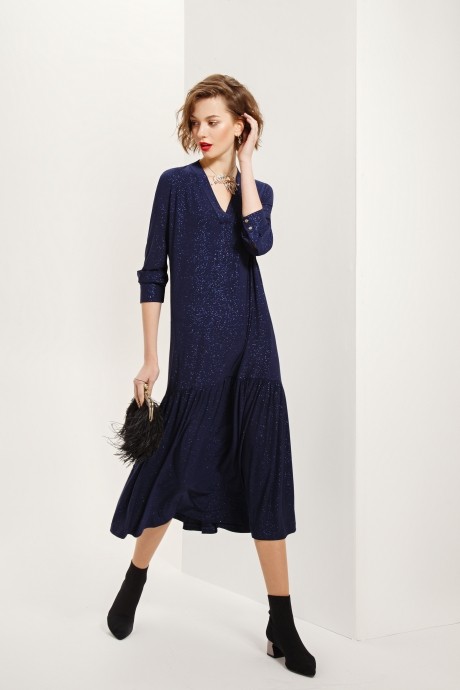 Вечернее платье Prestige 3552 синий размер 56-62 #2