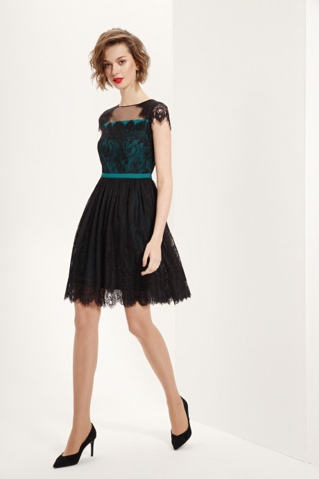 Вечернее платье Prestige 3560 -1 черно-зеленый размер 42-46 #1