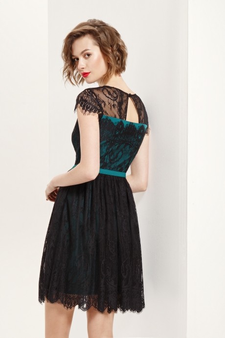 Вечернее платье Prestige 3560 -1 черно-зеленый размер 42-46 #2