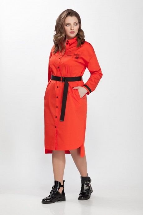 Платье Prestige 3621 оранжевый размер 42-54 #1