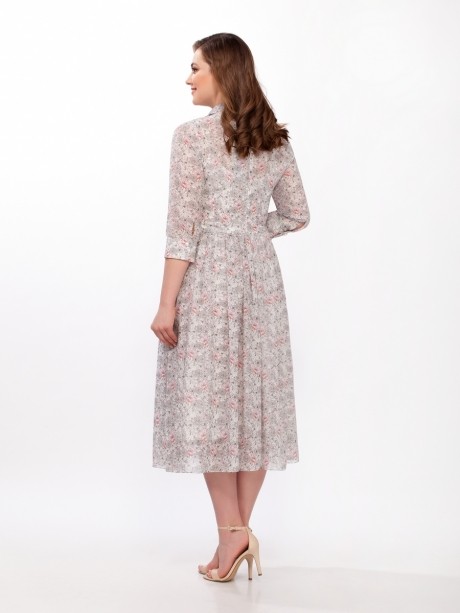 Платье Prestige 3649 -1 серо-розовый размер 44-50 #2