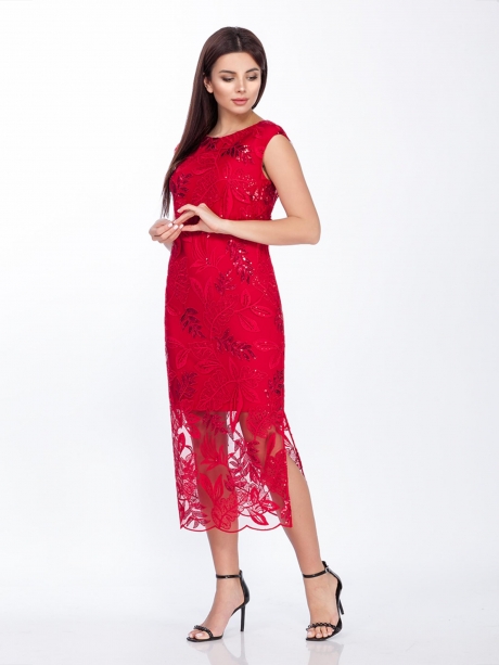 Вечернее платье Prestige 3556 красный размер 44-48 #1