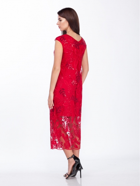 Вечернее платье Prestige 3556 красный размер 44-48 #2