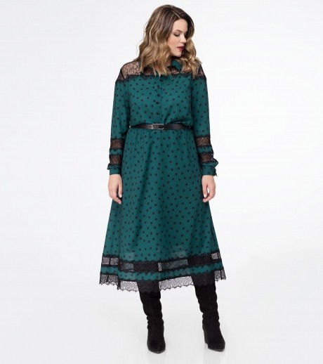 Вечернее платье PANDA 426180 изумруд размер 50-58 #1