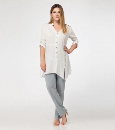 Блузка, туника, рубашка PANDA 412740 меланж размер 56-64 #1