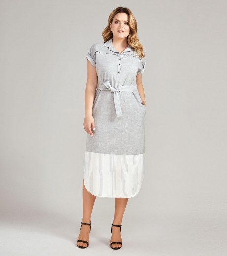 Платье PANDA 444380 серый размер 44-52 #1