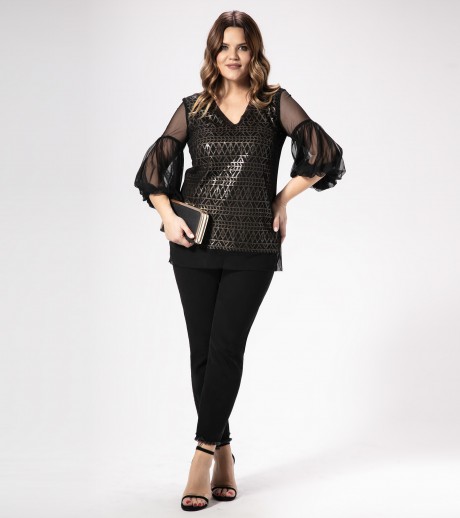 Блузка PANDA 474040 черный размер 48-56 #1