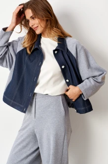 Жакет (пиджак) PANDA 122130 сине-серый