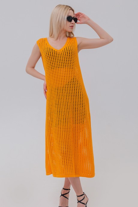 Платье RomGil ТЗ 720Х оранжевый размер 42-48 #1