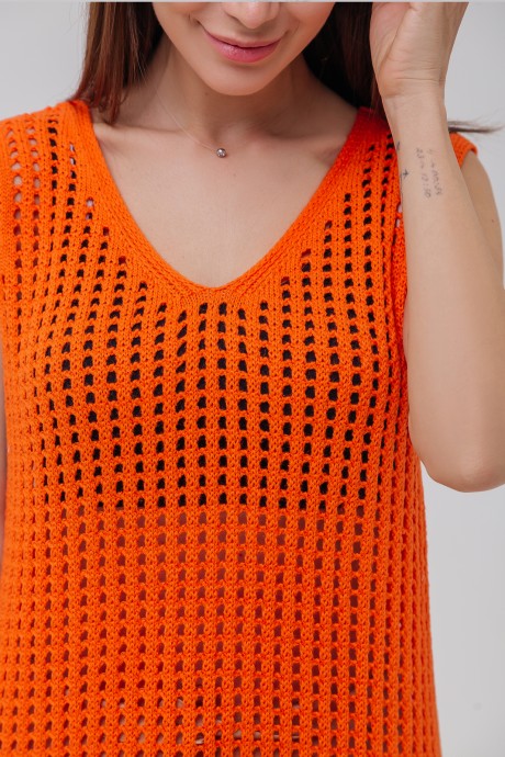 Платье RomGil ТЗ 720Х ярко-оранжевый размер 42-48 #3