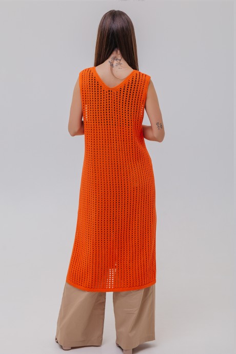 Платье RomGil ТЗ 720Х ярко-оранжевый размер 42-48 #4