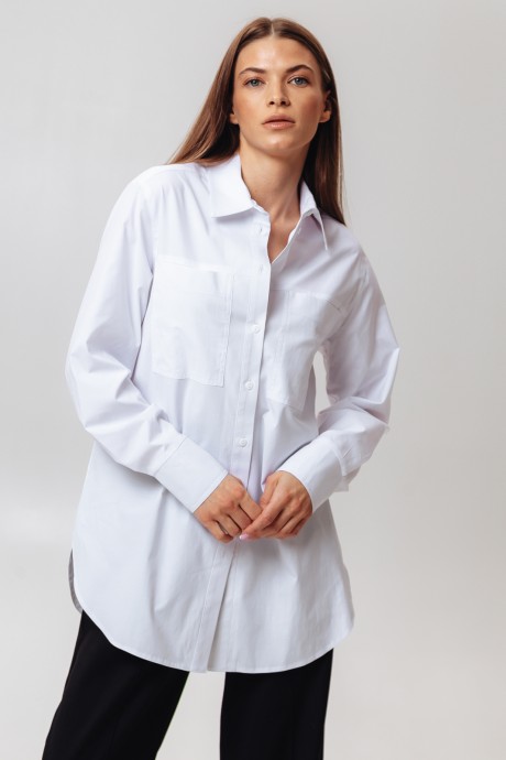 Рубашка RomGil ТК119ВХ белый размер 46-50 #1