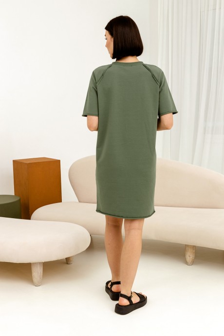 Платье RomGil РП0012-ХЛ4 хаки размер 42-50 #3