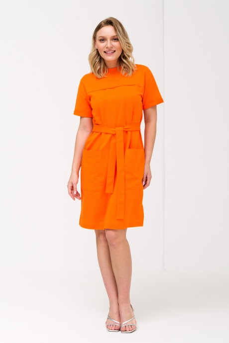 Платье RomGil ТЗ723ЛФ оранжевый размер 42-50 #2