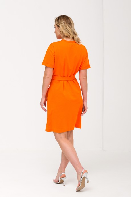 Платье RomGil ТЗ723ЛФ оранжевый размер 42-50 #4