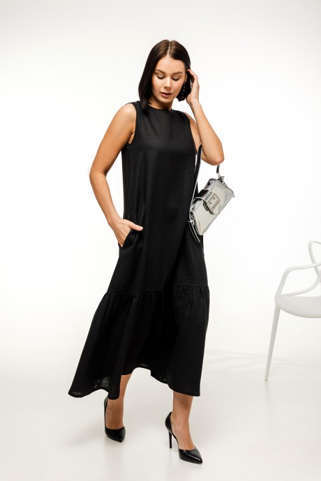 Платье RomGil ТК122ЛЛ черный размер 42-50 #2