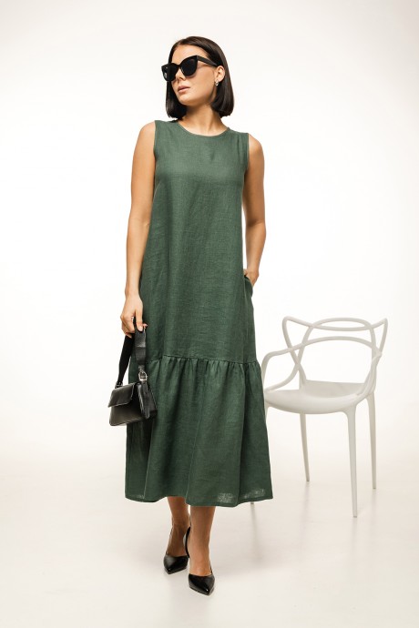 Платье RomGil ТК122ЛЛ темно-зеленый размер 42-50 #1