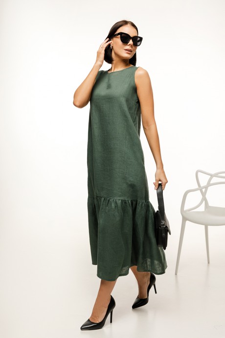 Платье RomGil ТК122ЛЛ темно-зеленый размер 42-50 #2