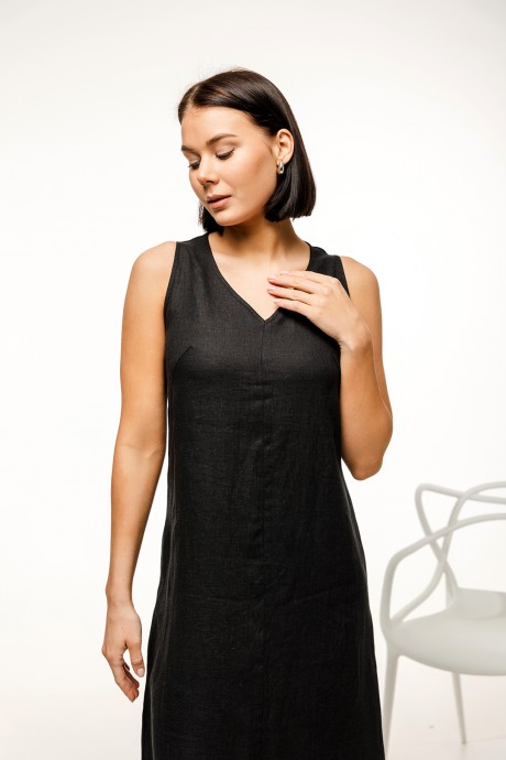 Платье RomGil ТК124ЛЛ черный размер 42-48 #3