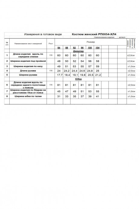 Костюм/комплект RomGil РП0054-ХЛ4 двойка голубой размер 42-54 #6