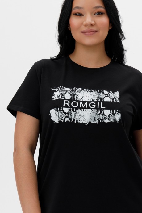 Майка RomGil РП0068-ХЛ4 черный размер 44-60 #3