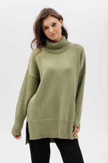 Свитер RomGil РВ0416-ШЕ5 светло-оливковый #1
