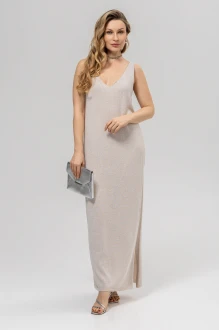 Платье RomGil РВ0384-ХМ2 кремовый, серебро