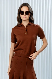 Футболка RomGil РВ0377-ВИ2 шоколадный